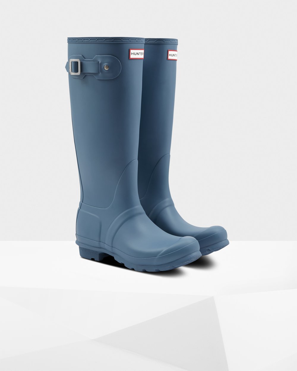 Hunter Original Tall Rain Boots - Shop Online Womens Blue - DZCJUV280